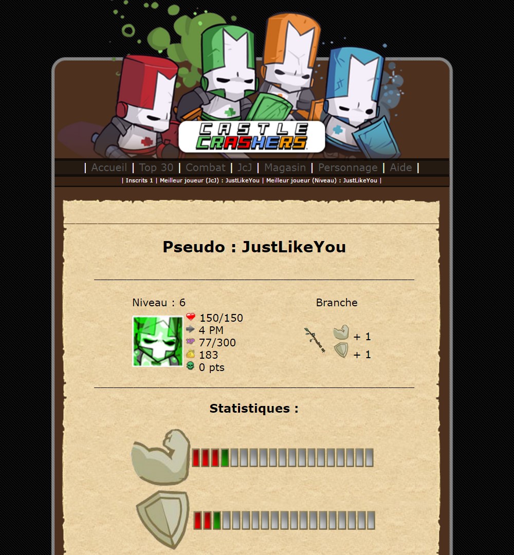 Screen V1 : Castle Crashers