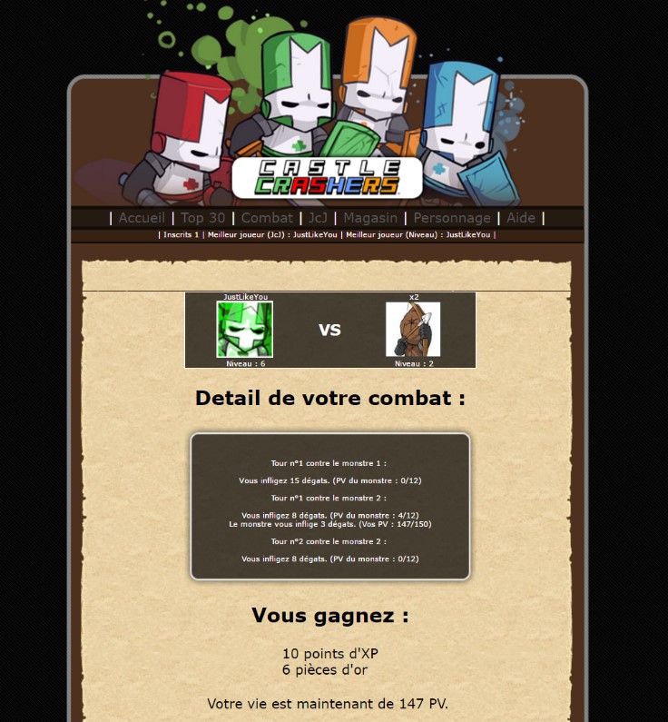 Screen V1 : Castle Crashers