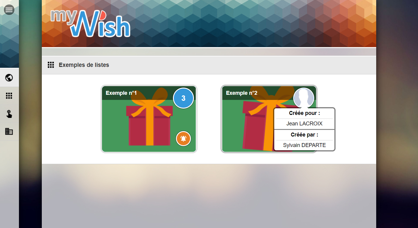 Screen : MyWish